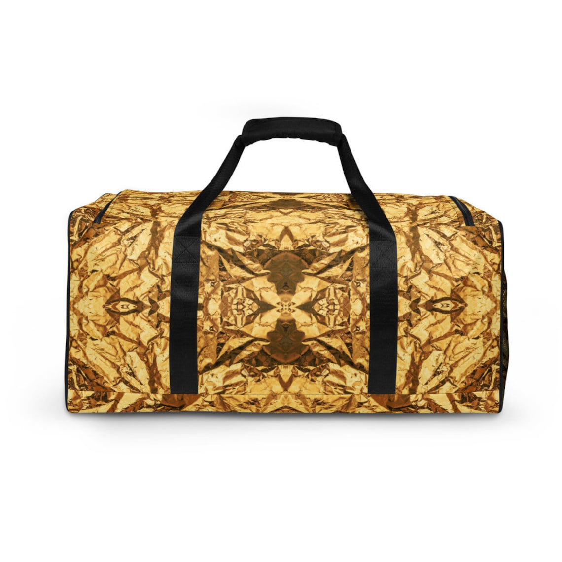 Gold Duffle Bag Etsy