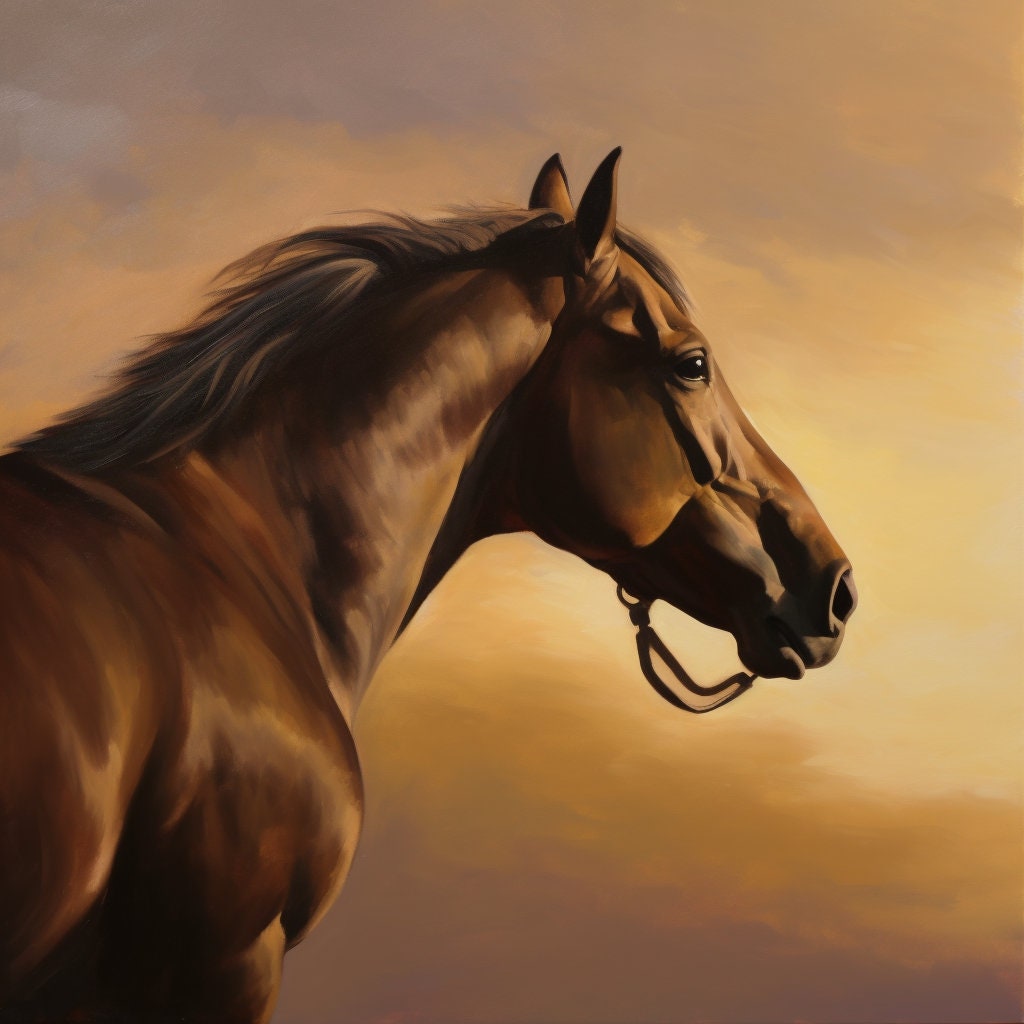 Horse Digital Art - Etsy