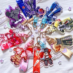 FF14 Scion glamour lanyard keychains
