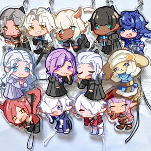 Final Fantasy XIV (EndWalker) Acrylic keychain (double sided)