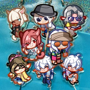Final Fantasy XIV (DawnTrail) Acrylic keychain (double-sided)
