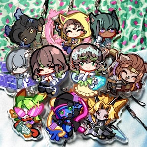 Final Fantasy XIV (DawnTrail) Acrylic keychain (double-sided)
