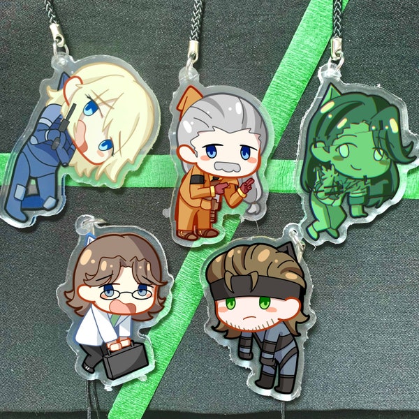 Metal gear Solid Acrylic Charms (Double Sided!)