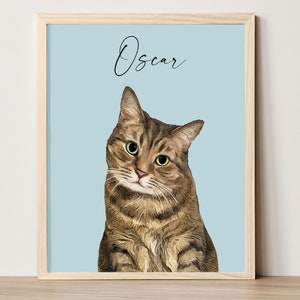 Ritratto di gatto personalizzato Ritratto di animale domestico personalizzato Disegno da foto Regalo per amanti degli animali Ritratto di cane personalizzato Dipinto di animale domestico personalizzato Regalo per amanti dei cani