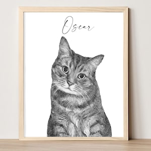 Custom pet sketch from photo Memorial drawing of your pet Custom dog sketch from photo Pet portrait Personalized pet drawing Custom dog art