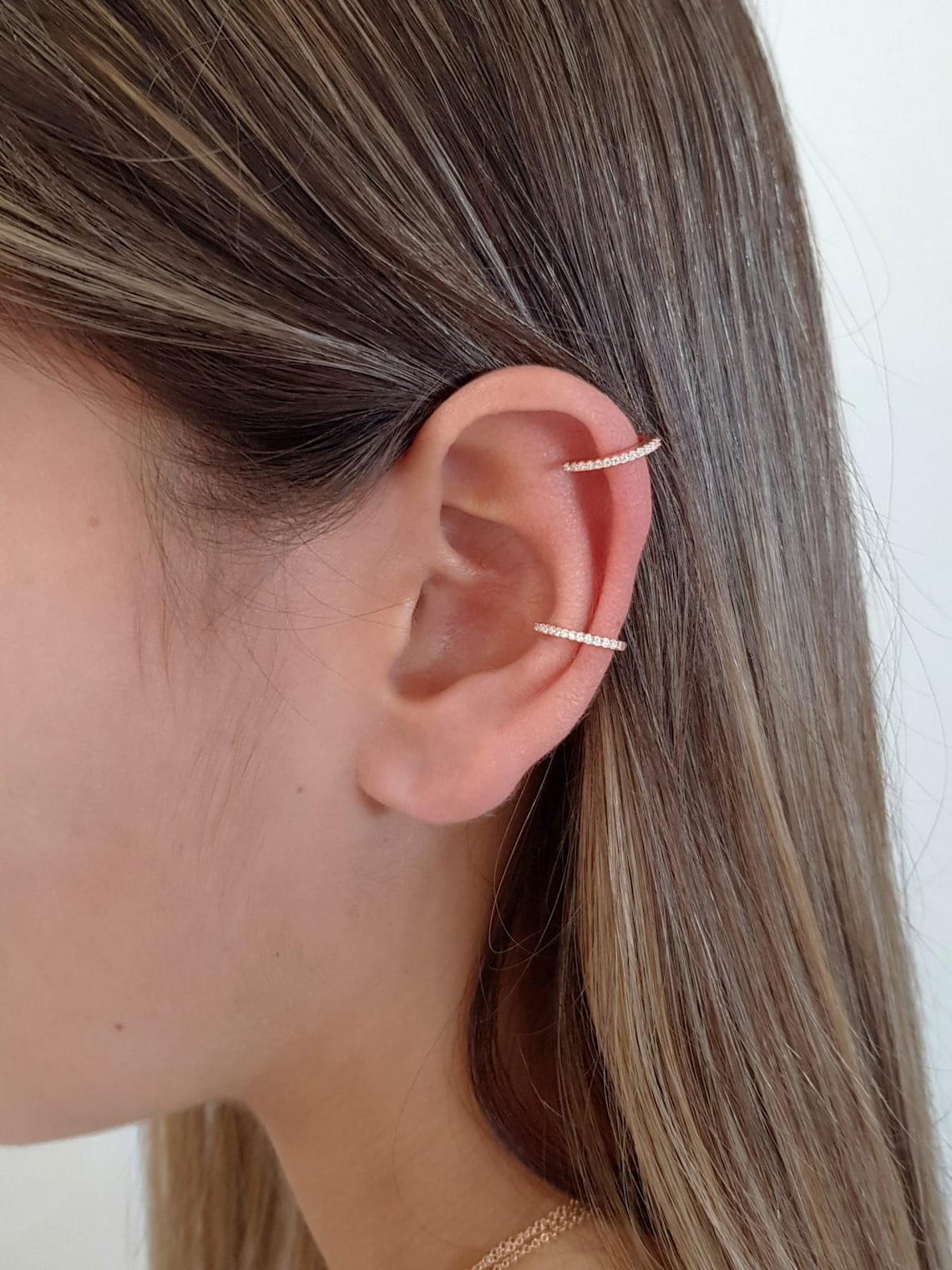 Fake Helix Piercing Gold Helix Hoop Helix Ring Tragus Hoop Etsy