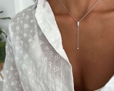 Lariat & Y Necklaces - Etsy Canada