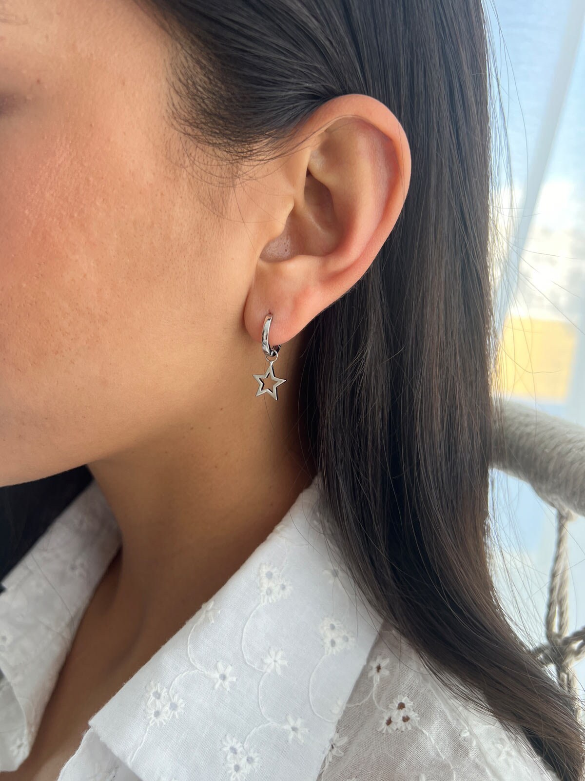 Orecchini Uomo Diamante Orecchini Pendenti Uomo A Goccia Incrociata Placcati Oro 14K Con Zirconi - Handmade, Nickel-free Pendenti A Goccia Design Pugnale - Foto 9