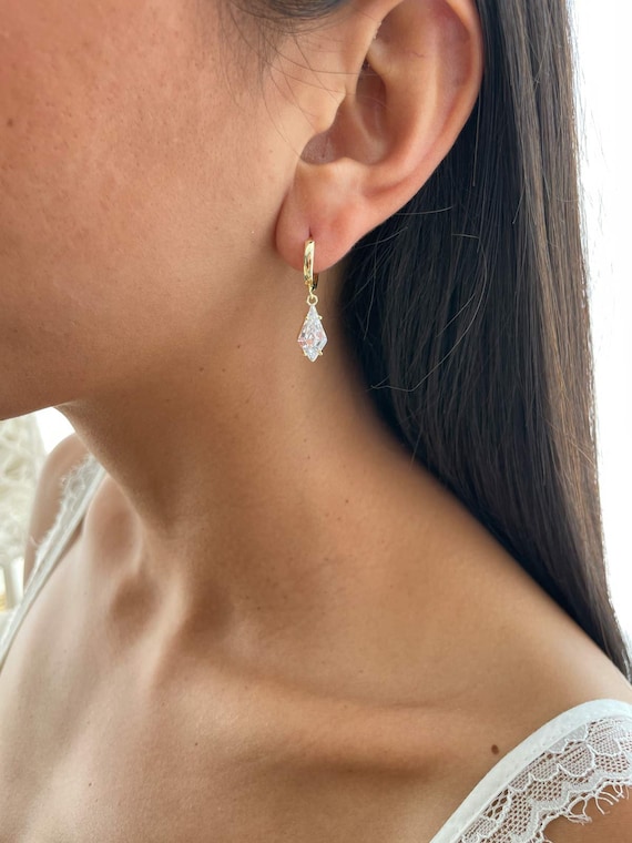 Gold Chain Link Hoop Earrings | Alexandra Marks Jewelry