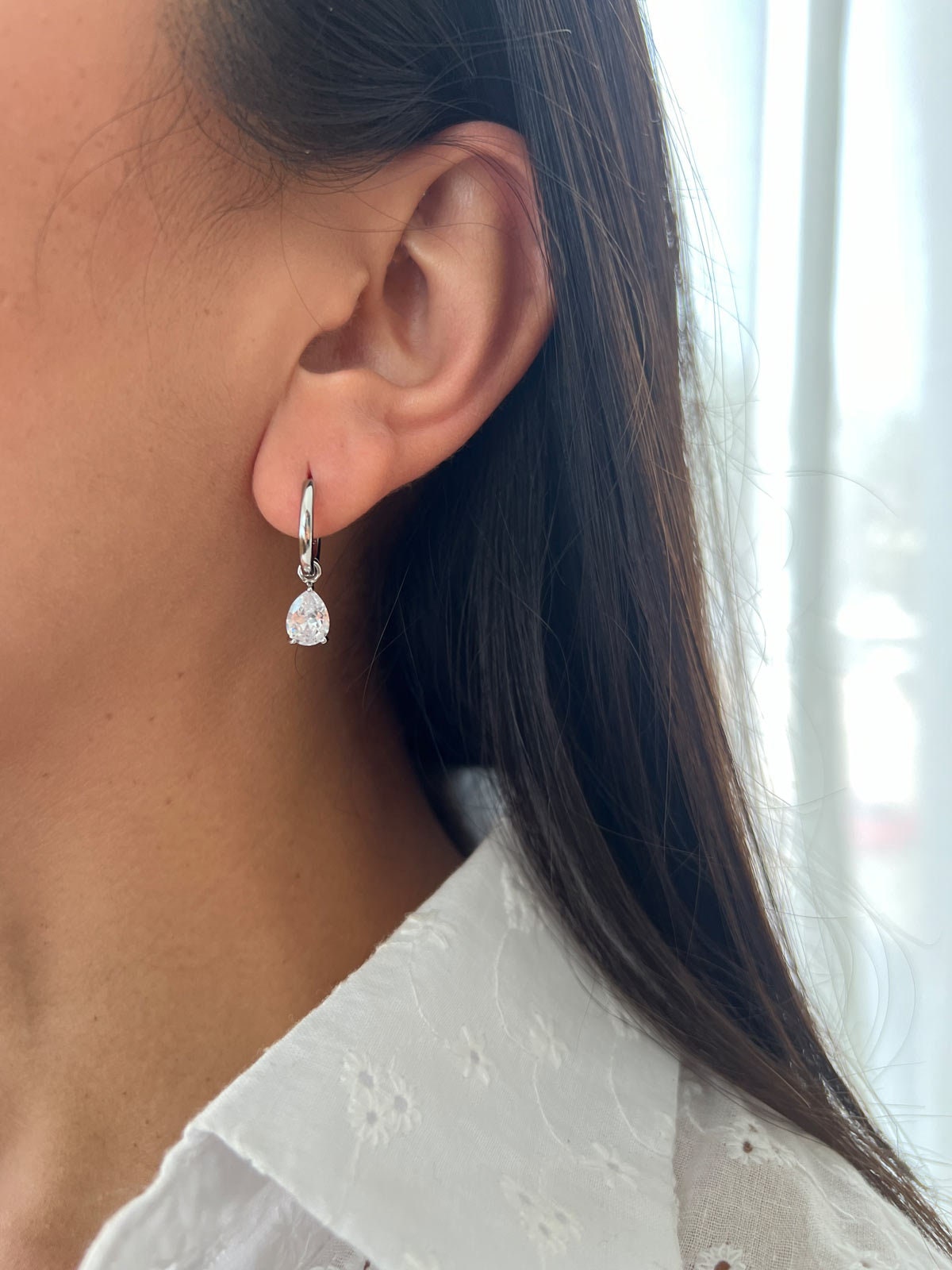 Silver 925 Drop Earring, Pear Cubic Zirconia Drop Hoop Earrings, Rose Gold Teardrop Earring, CZ Falling Earrings, Dangle Teardrop Pendant - Etsy Silver 925 Drop Earring, Pear Cubic Zirconia Drop Hoop Earrings, Rose Gold Teardrop Earring, CZ Falling Earrings, Dangle Teardrop Pendant - Etsy