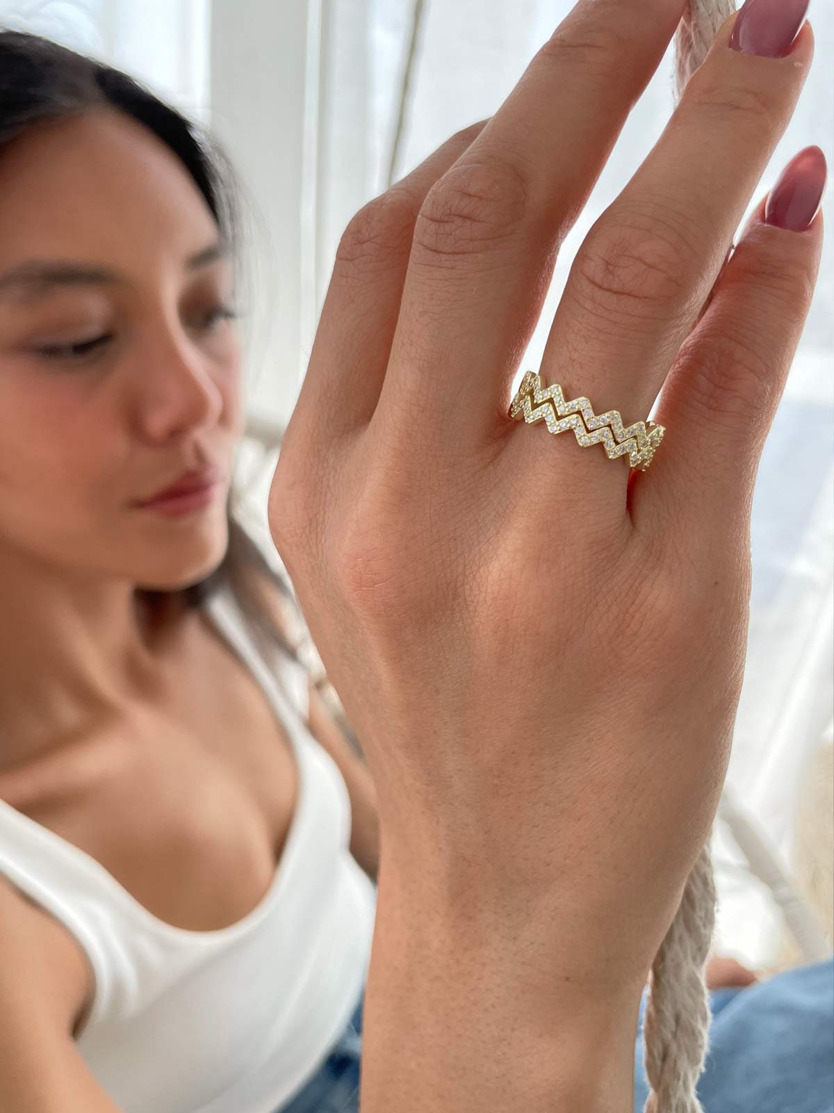 Pandora zigzag ring - Etsy 日本