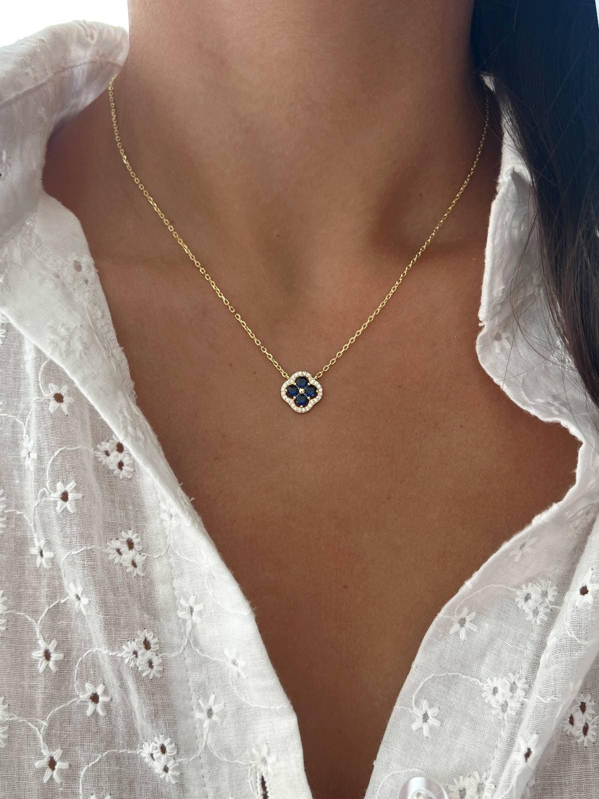 ネックレス・ペンダント +ENGBROX+ silver925 make wish clover necklace EBNL23044SV make wish clover necklace - ENGBROX | 60% - Asian Fashion