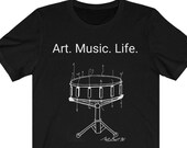 Drum Shirt, Snare Drum Abstract, Music Shirt, Drummer Shirt, Percussion Shirt, Musician Shirt