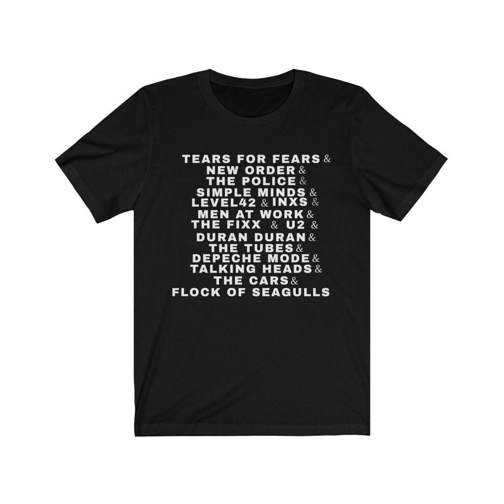 80s Shirt 80s Music Shirt 80s New Wave Bands 80s SYNTH POP Etsy