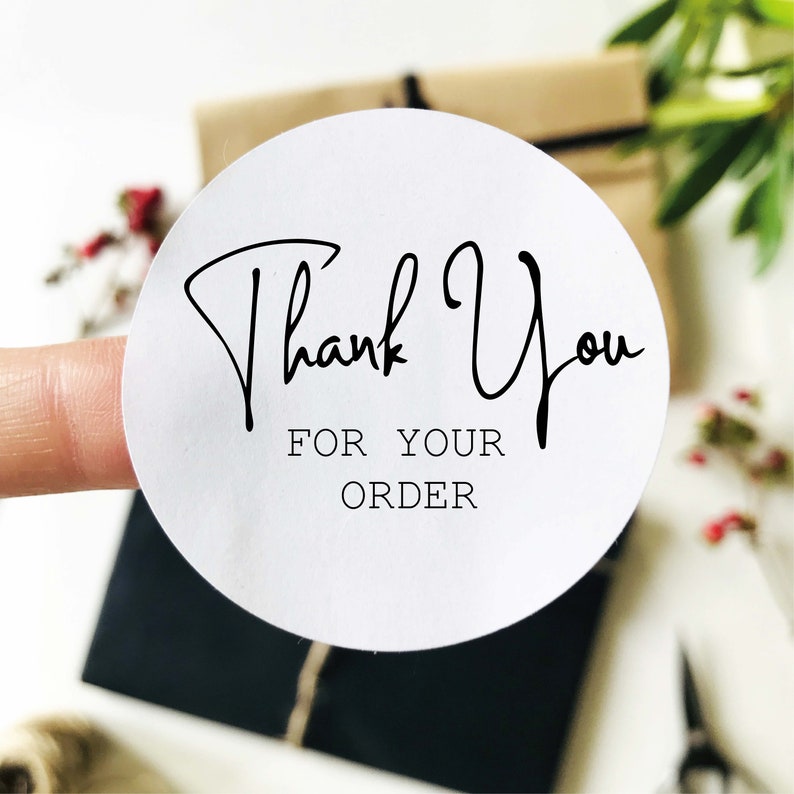 Thank You For Your Order Stickers Zazzlecouk Thank You For Your Order 