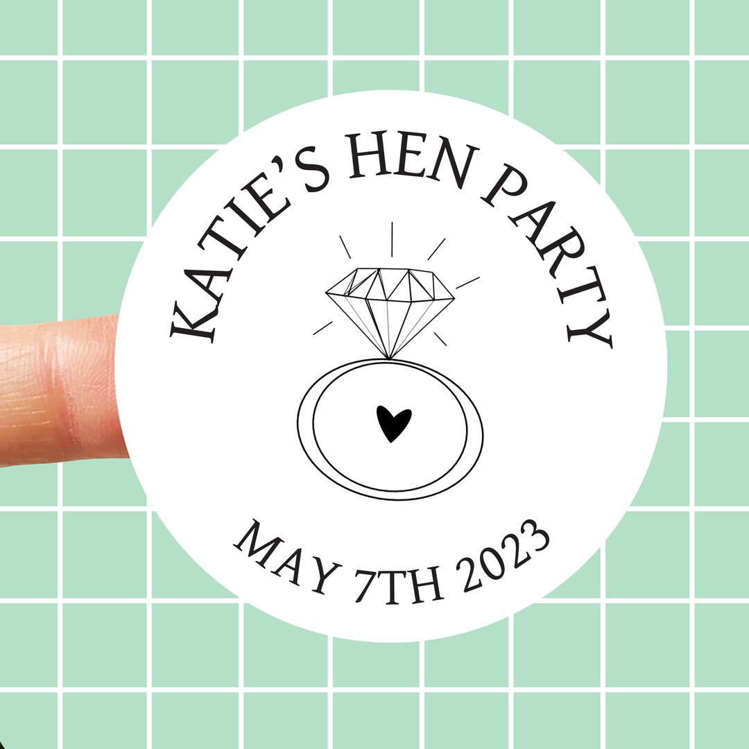 35x Personalised Hen Party Stickers Hen Do Stickers Etsy