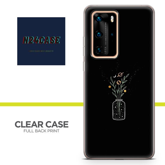 ATISIJIE Custodia per OnePlus 7T,Fiore Fiori Trasparente con