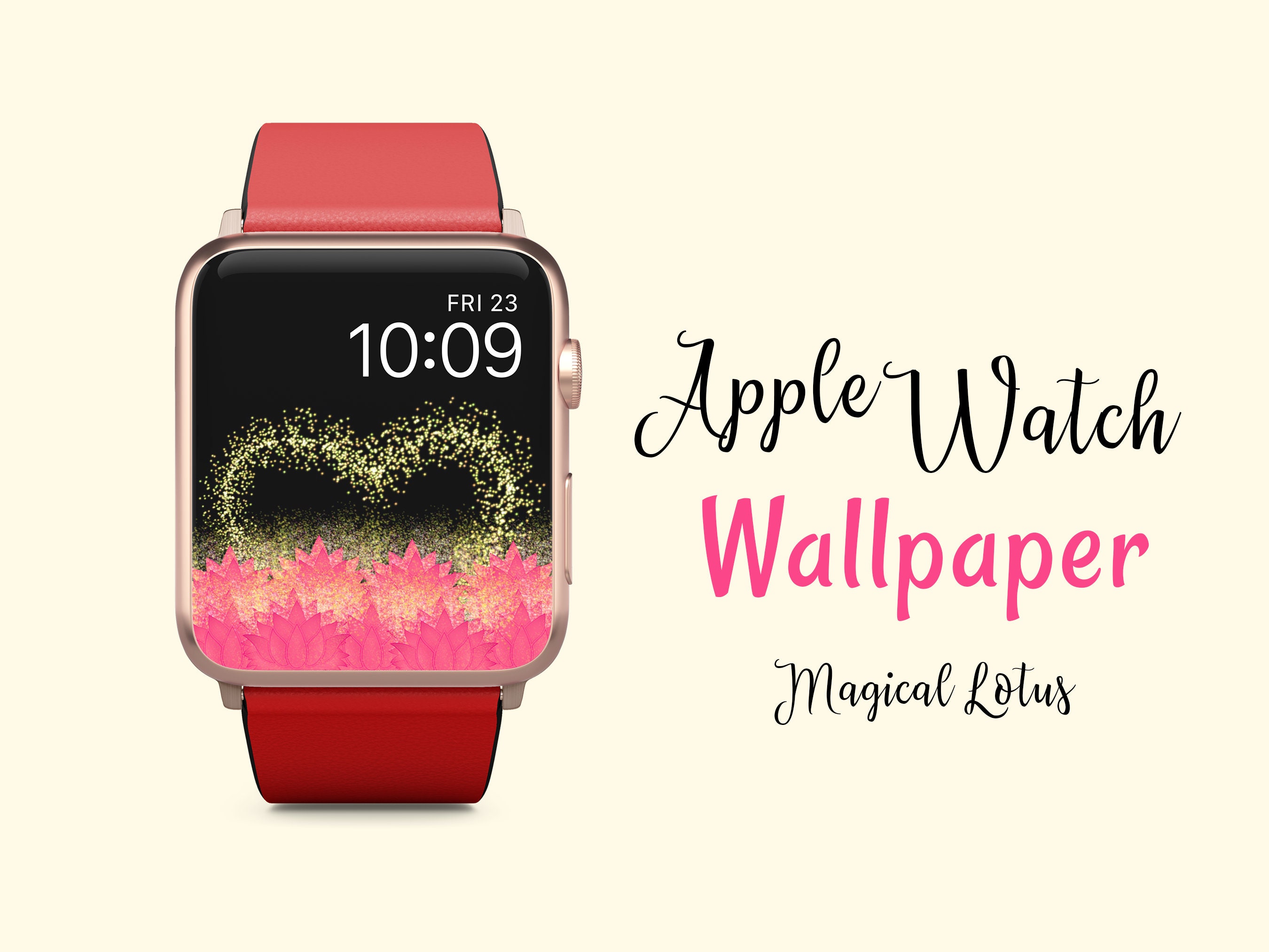 Magical Lotus Apple Watch Wallpaper, arrière-plan Apple Watch Face