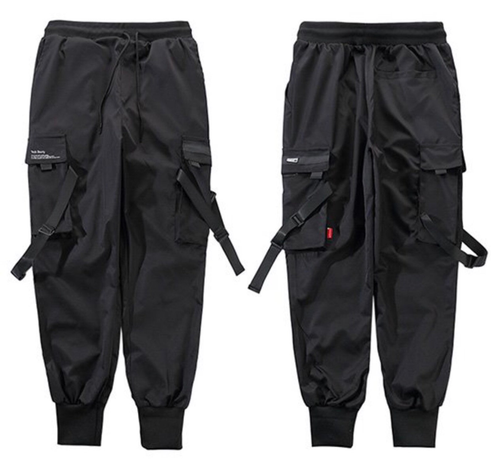 Black Tactical Tech Wear Cargo Pants / Streetwear Military Etsy