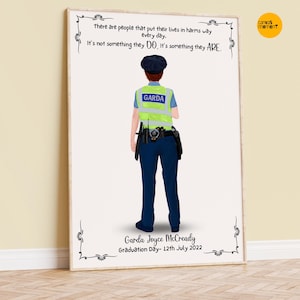Garda Siochana, Irish Police gifts, Police Officer Gifts, Garda woman, Garda man, Personalised Police Gift, Police Gifts