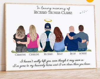 Personalized Memorial Print: Loss of Father Remembrance Gift