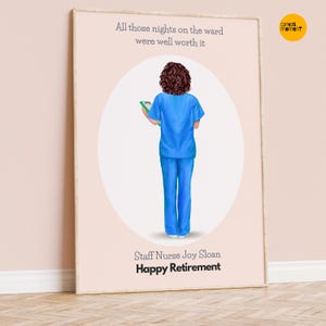 Nurse Retirement Gift, Doctor Retirement Gift, Nurses Colleagues Gifts, Nurse Office Decor, NHS Retirement, Midwife Retirement Gift