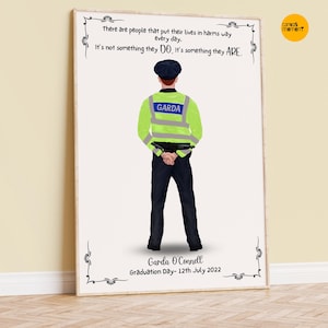 Irish Police gifts, Police Officer Gifts, Personalised Police Gift, Garda Síochána, Police Gifts, Garda woman, Garda man