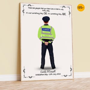 Irish Police gifts, Police Officer Gifts, Personalised Police Gift, Garda Síochána, Police Gifts, Garda woman, Garda man