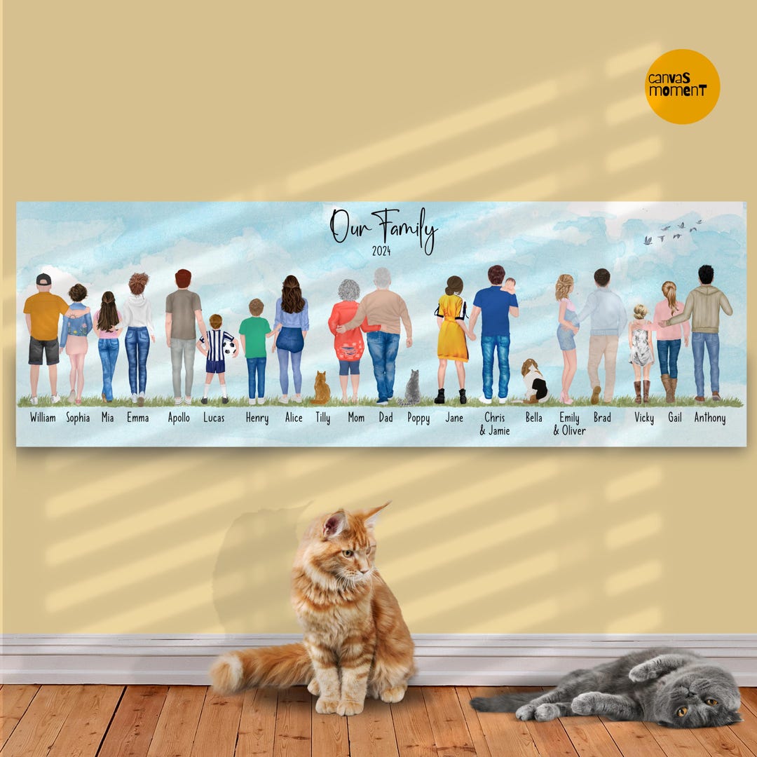 Christmas Family Gift Idea Large Family Portrait for Christmas Gift for