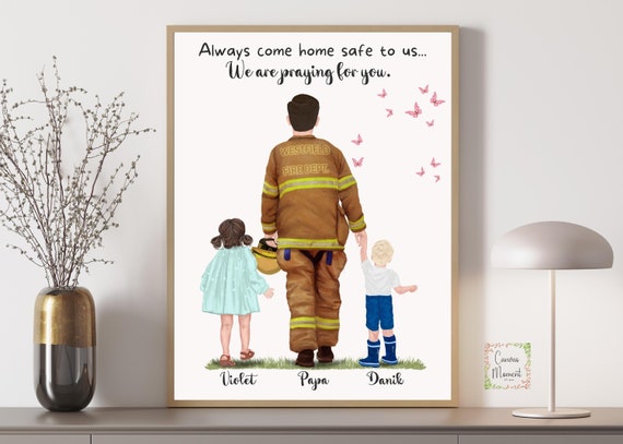 Firefighter Fathers Day Gift Firefighter and Daughter EMT