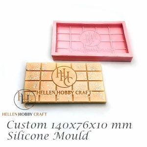 Custom Design, Big Snap Bar Silicone Mould, Custom Logo, Food and Skin Safe