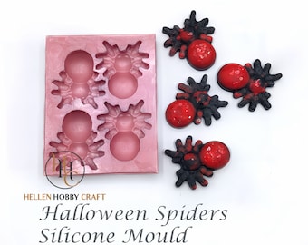 Halloween Spiders Silicone Mould