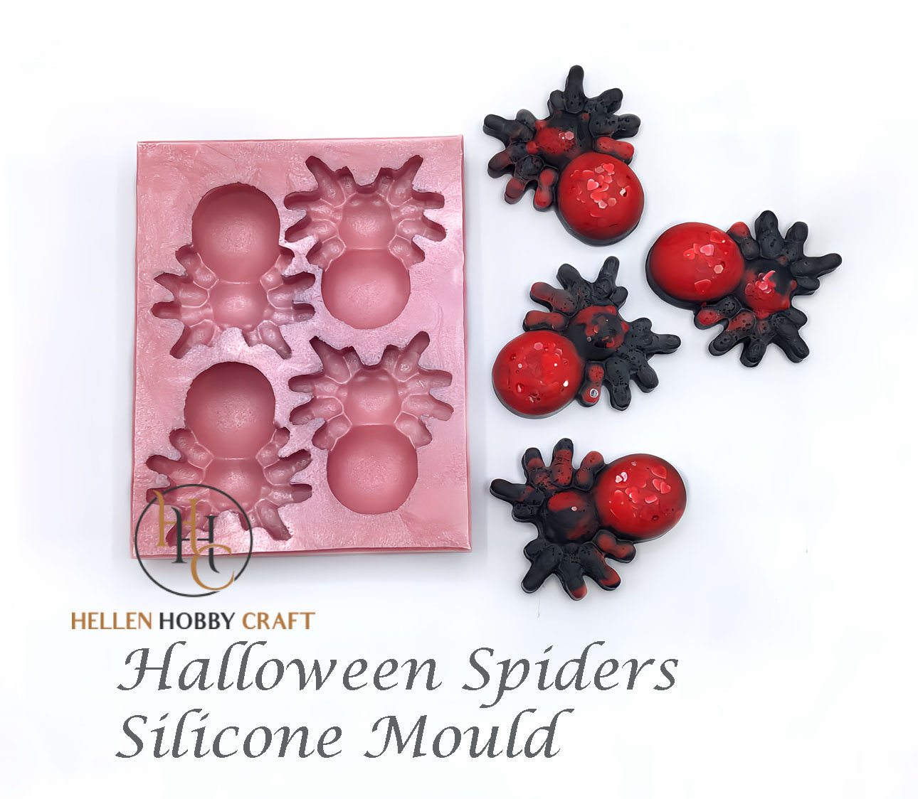 Vampire Teeth Severe Finger Spider Shaped Silicone Mold Candy Freezer  Halloween