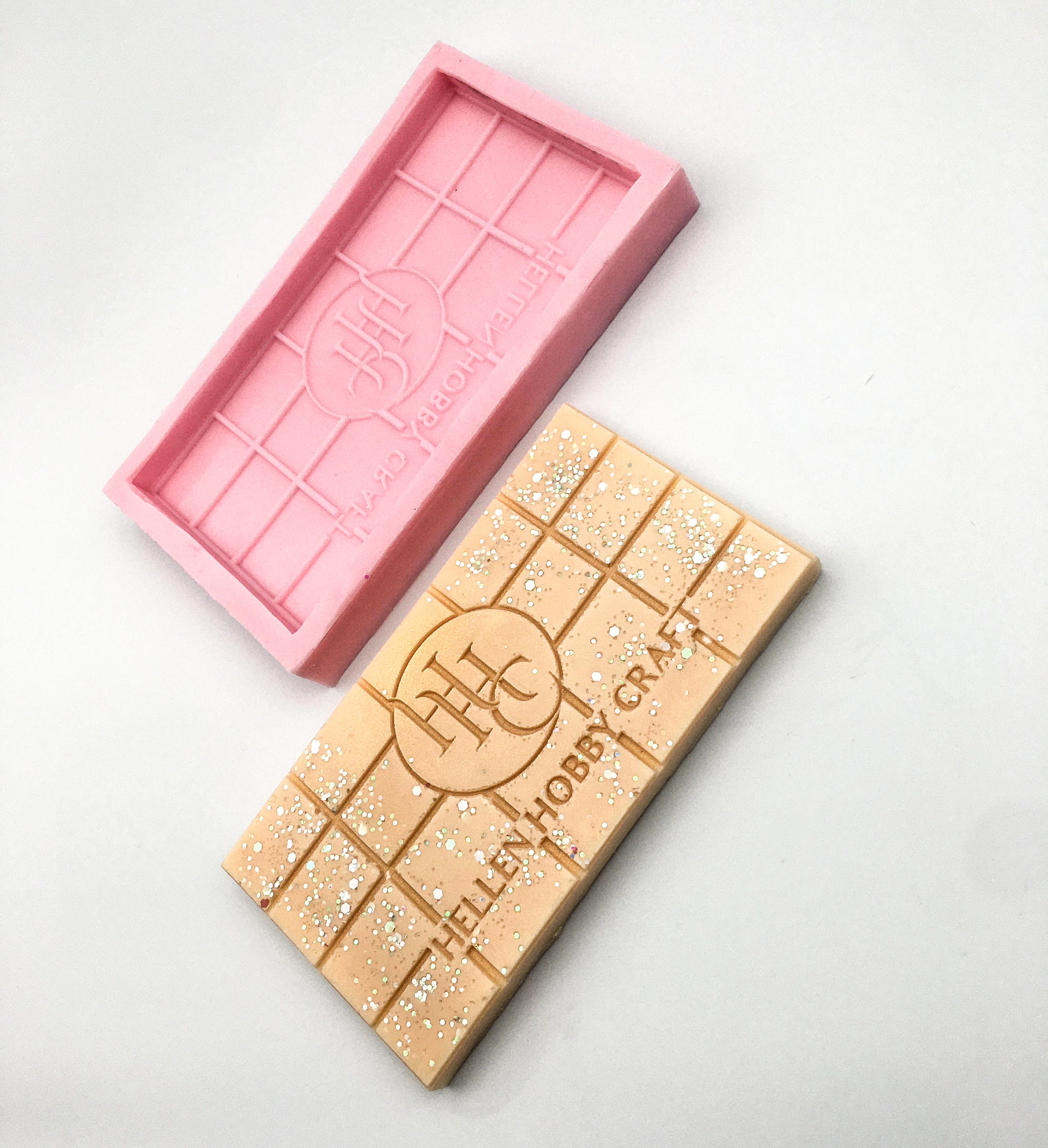 2 Cell LARGE SLAB BAR Mould makes Bars Approx 275g Chocolate Candy
