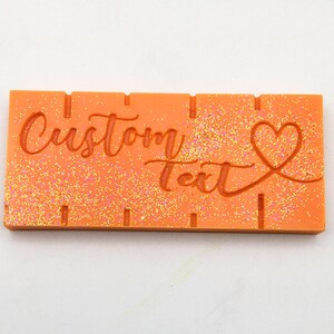 Custom Text, Medium Snap Bar Silicone Mould, Food and Skin Safe image 4