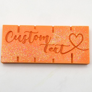 Custom Text, Medium Snap Bar Silicone Mould, Food and Skin Safe