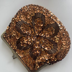 Vintage Ladies Evening Bag with Sequins 50s