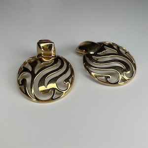Vintage clip on earrings fashion jewelry designer earrings