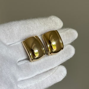 Vintage Ear Clips Earrings Gold Jewelry