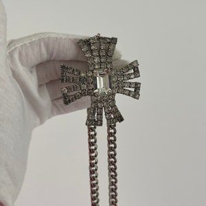 Massive vintage chain fashion jewelry cross