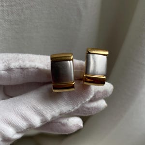 Vintage Earclips Gold Silver