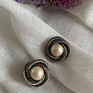 Vintage clip on earrings designer jewelry