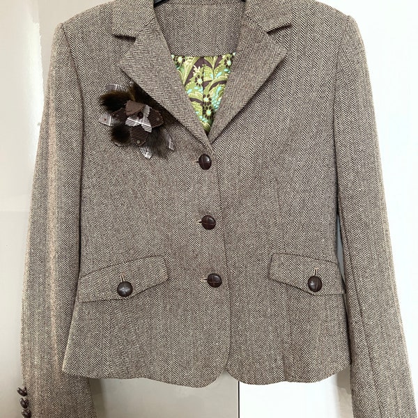 Vintage Damen Blazer aus Tweed