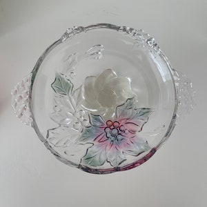 Original Walther glass foot bowl crystal