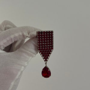 Vintage brooch designer jewelry 60s 70s