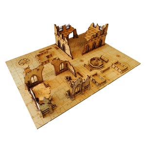 Op bestelling gemaakt - 30 X 22 Skirmish Battle Board - MDF decor 28-32mm
