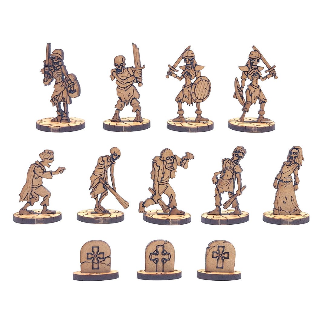 Undead - 9 MDF Characters for Roleplaying Games - Etsy