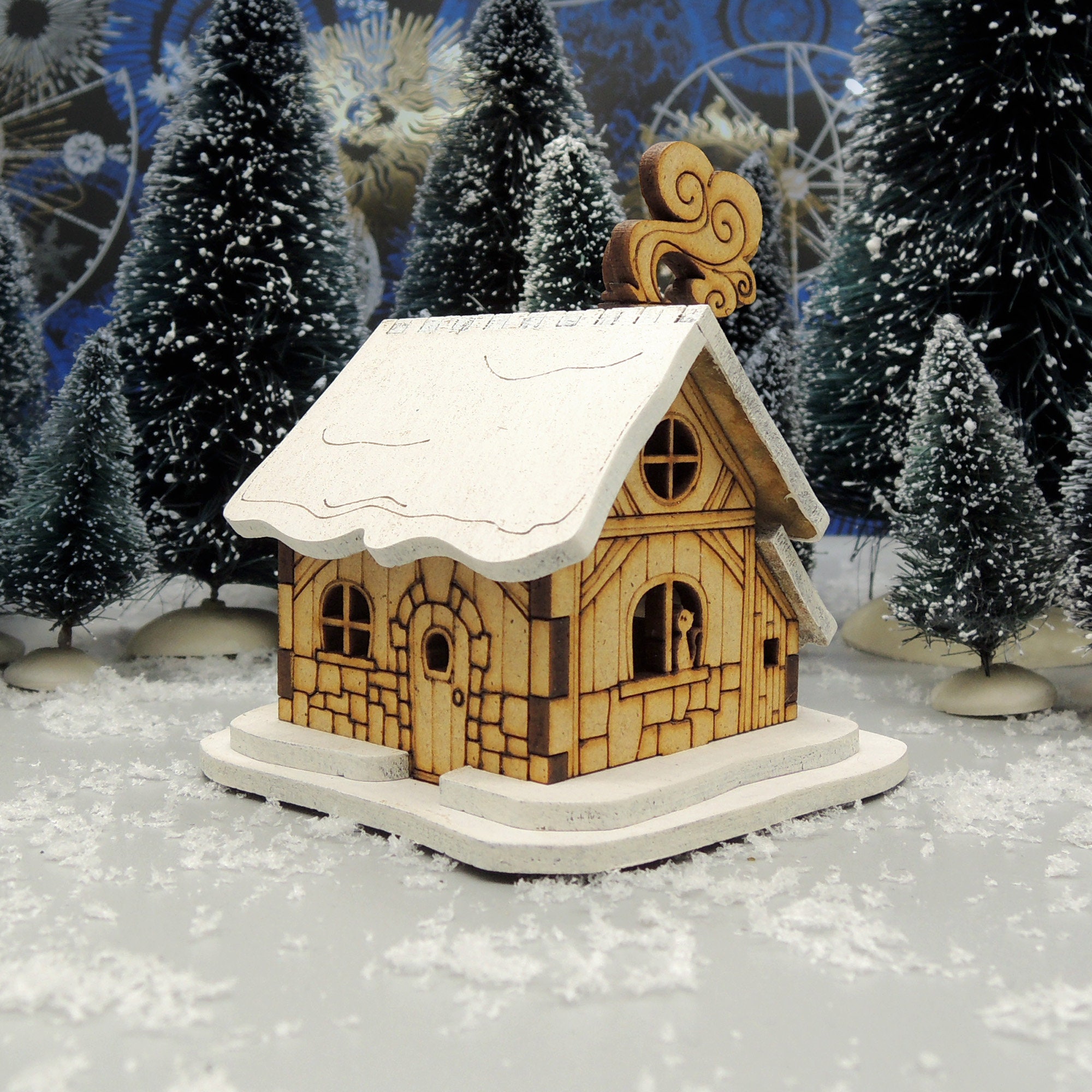 Village de Noël décoration en bois set de villageois offert -  Canada