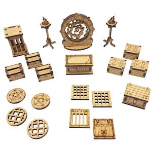 Dungeon-Zubehör – MDF-Gelände für Rollenspiele und Tabletop-Spiele
