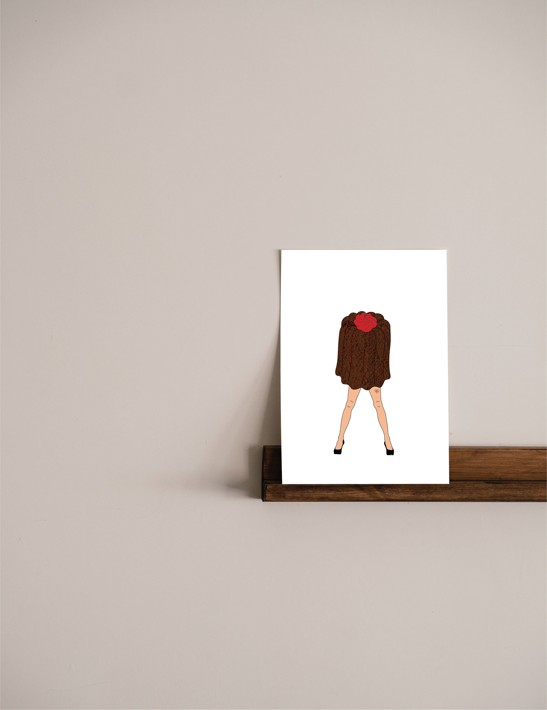 Baba Loves Bonbon Digital Art Print Dessert Art Funny - Etsy